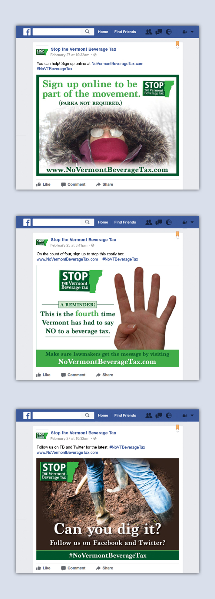 Facebook Campaign Posts