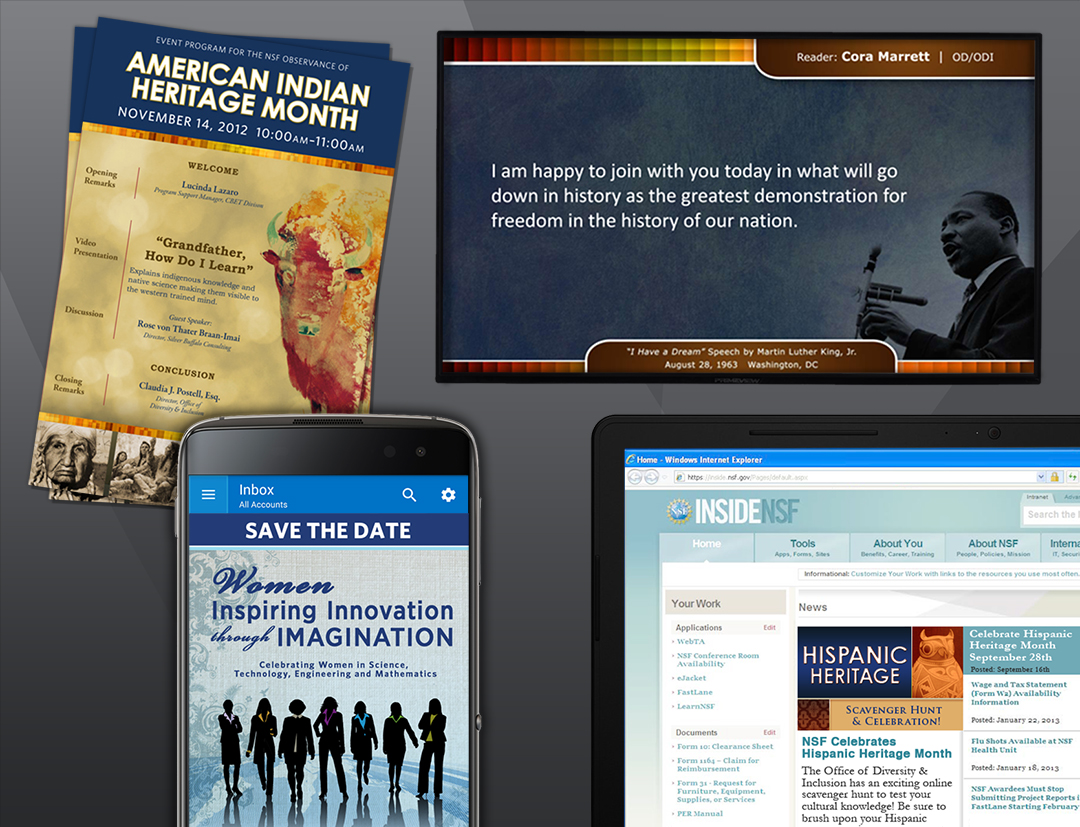 Special emphasis programs, PPT template, email promotion and website promo collateral 